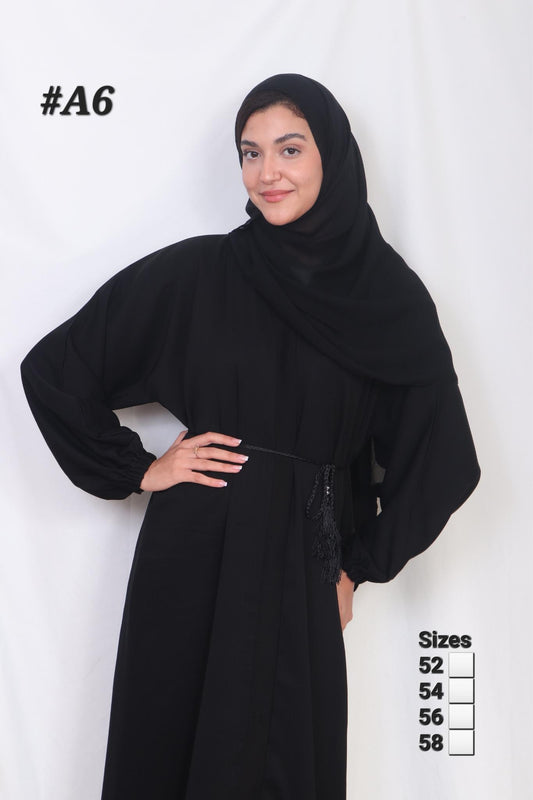 Nida Black Abaya A6 All Seasons Hand Wash