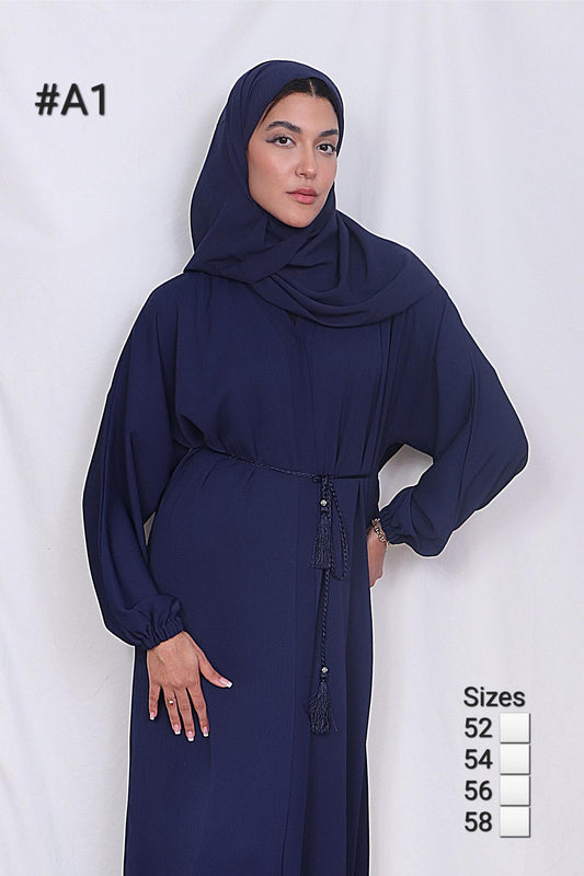 Nida Blue Abaya A1