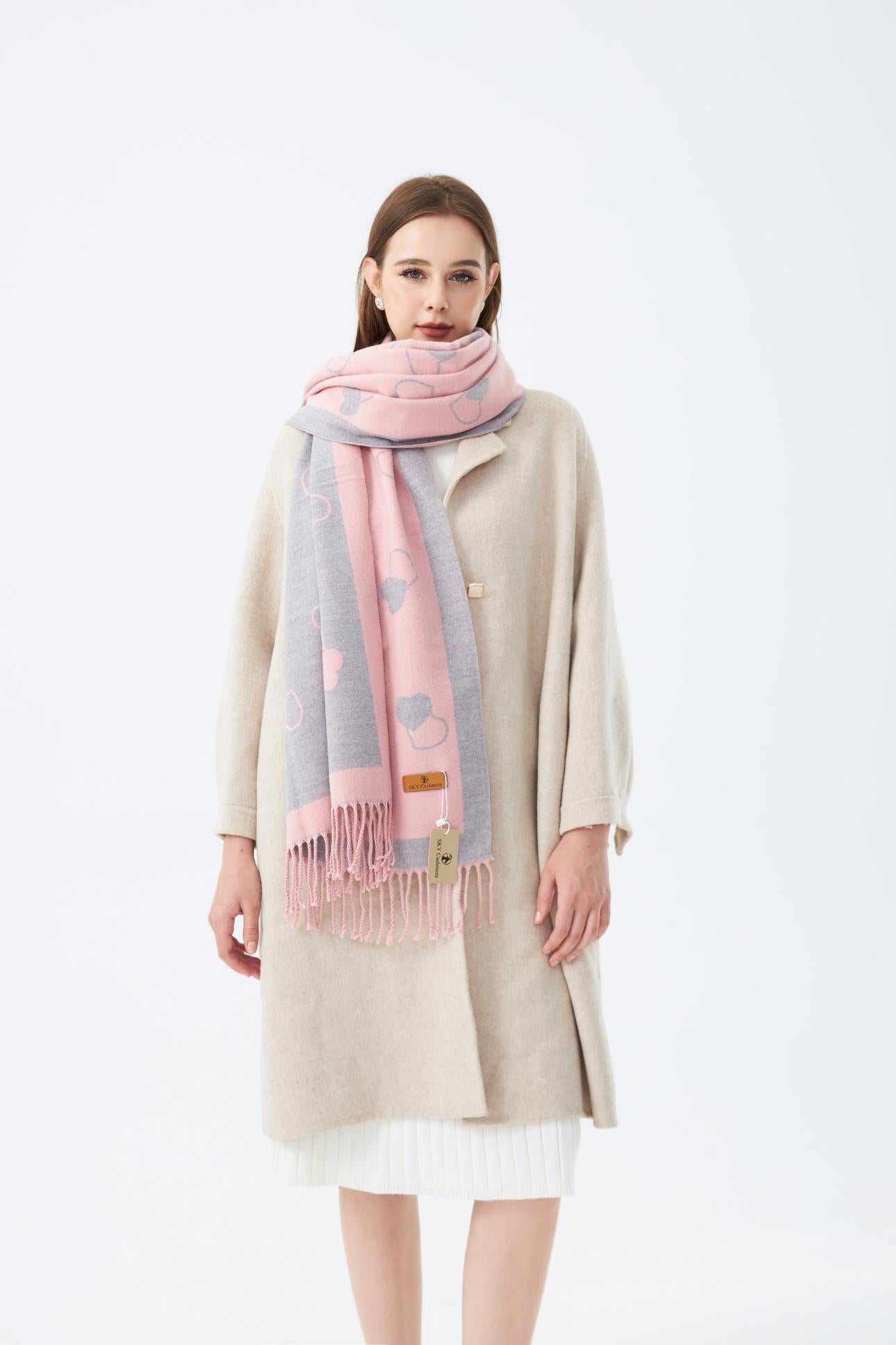 Winter Stole with Hearts