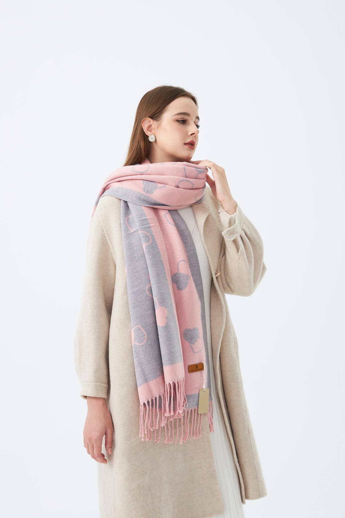 Winter Stole with Hearts