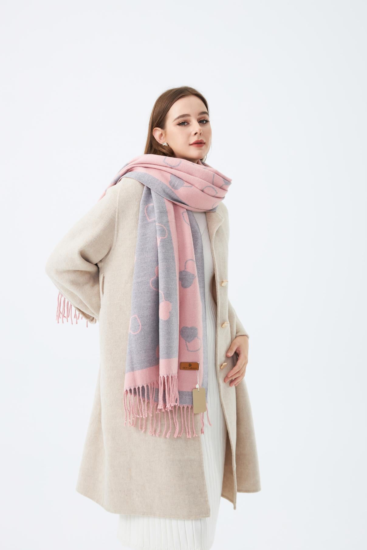 Winter Stole with Hearts