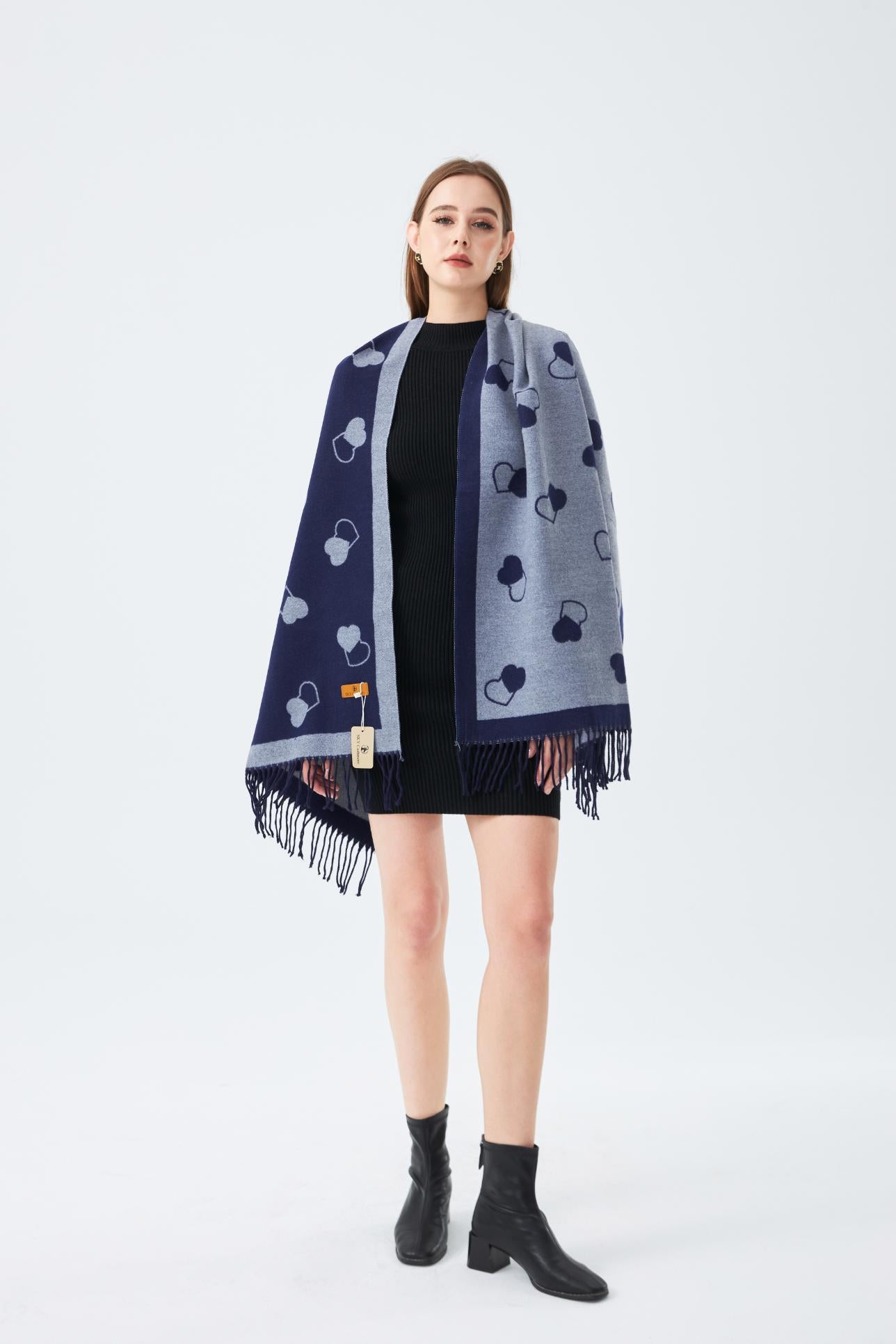 Winter Stole with Hearts