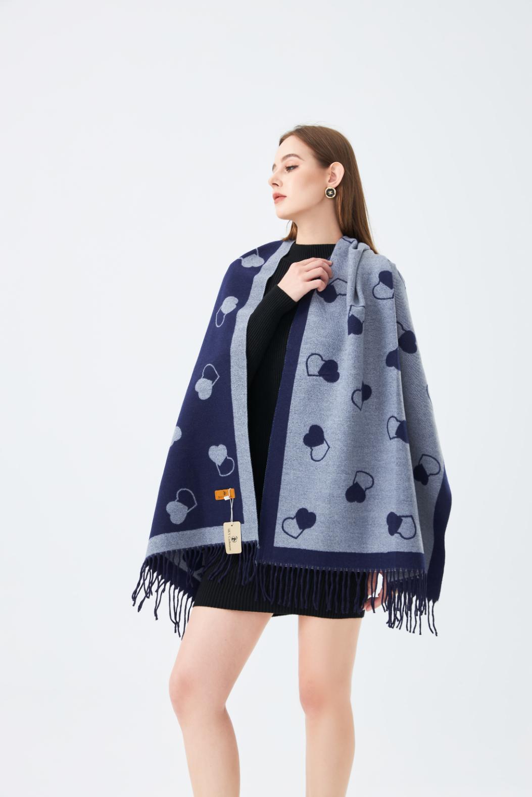 Winter Stole with Hearts
