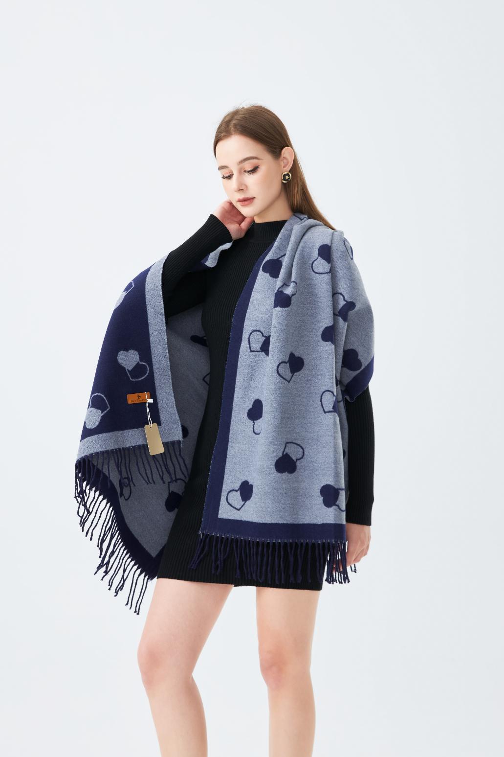 Winter Stole with Hearts