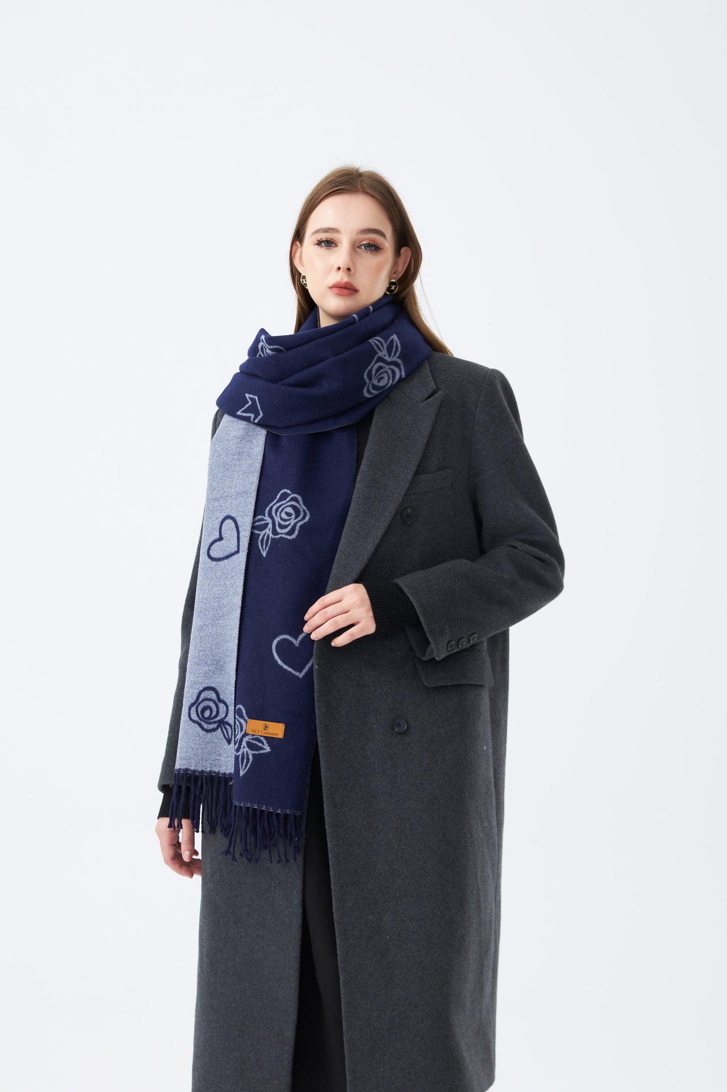 Winter Stole with Rose