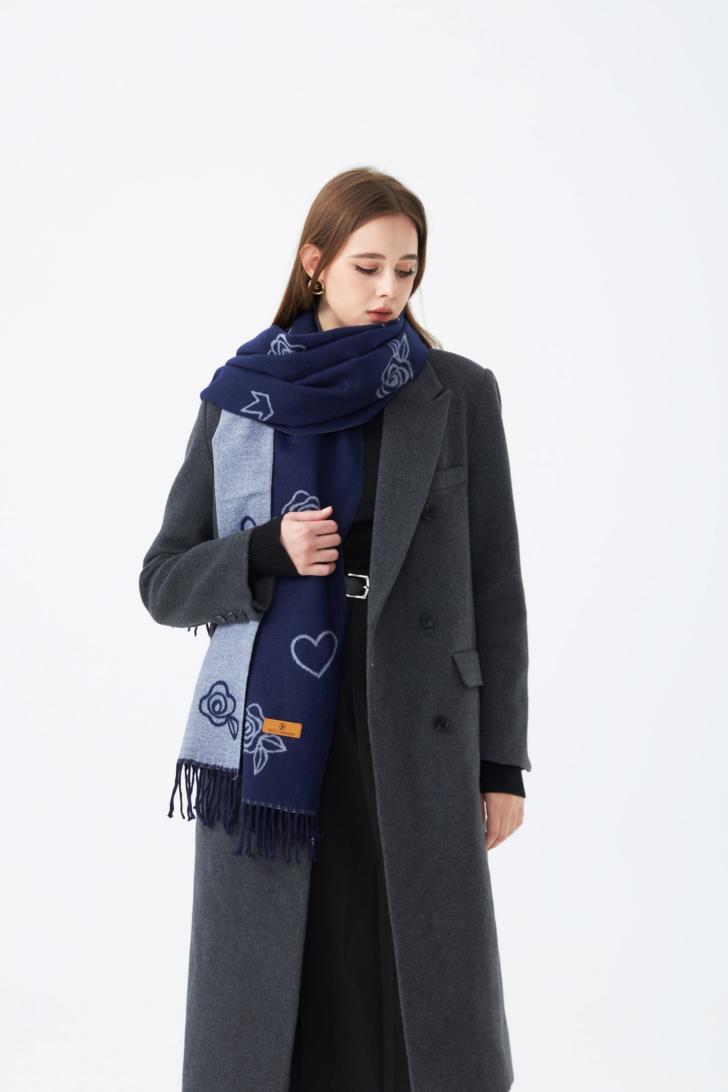 Winter Stole with Rose