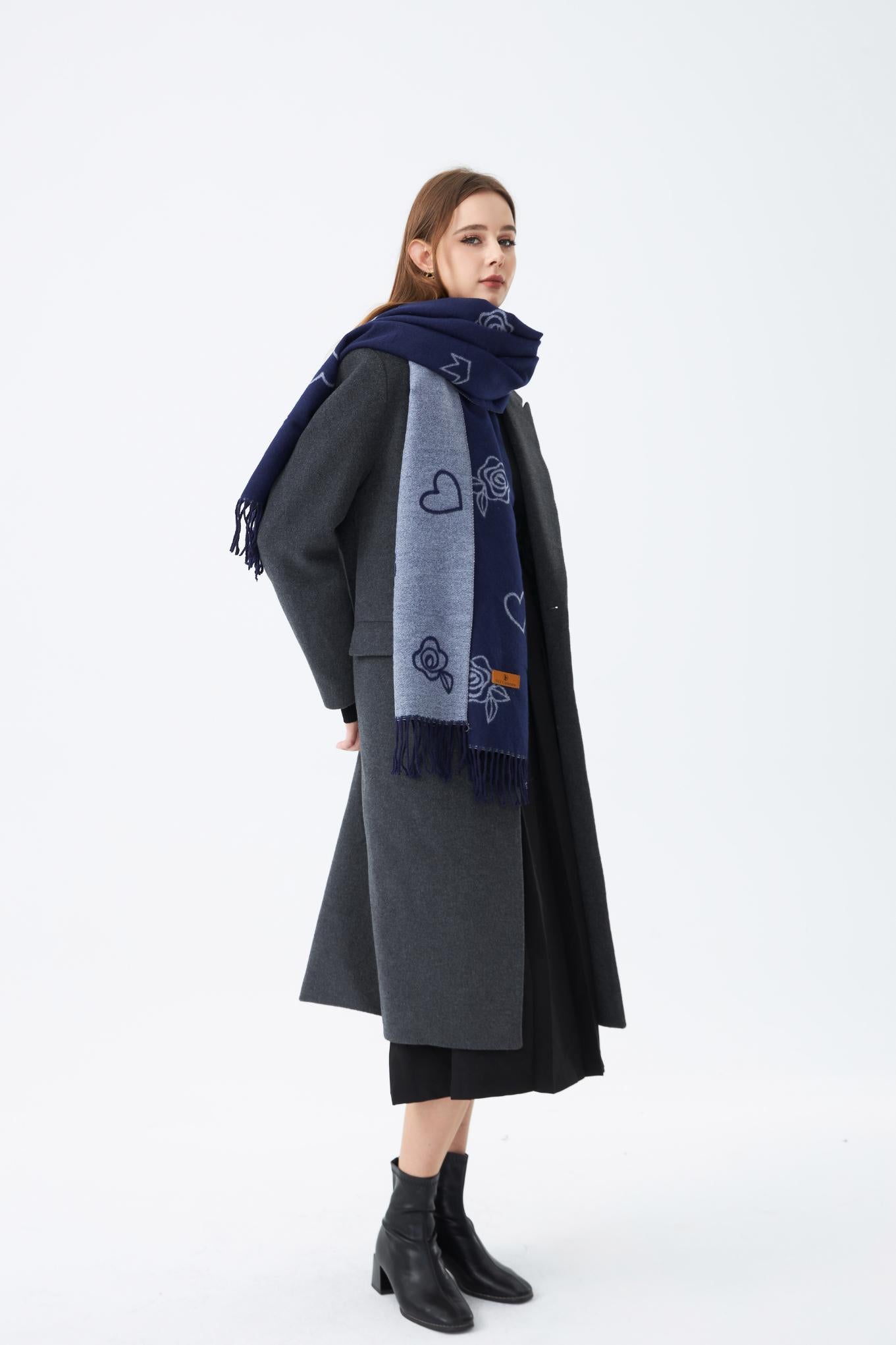 Winter Stole with Rose