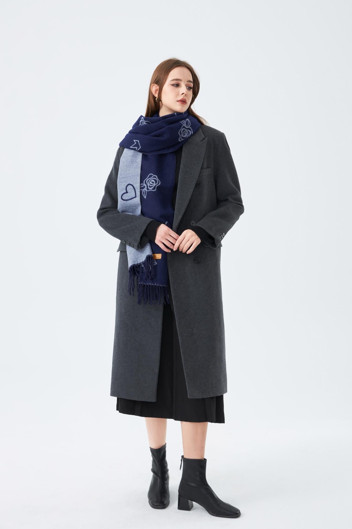 Winter Stole with Rose