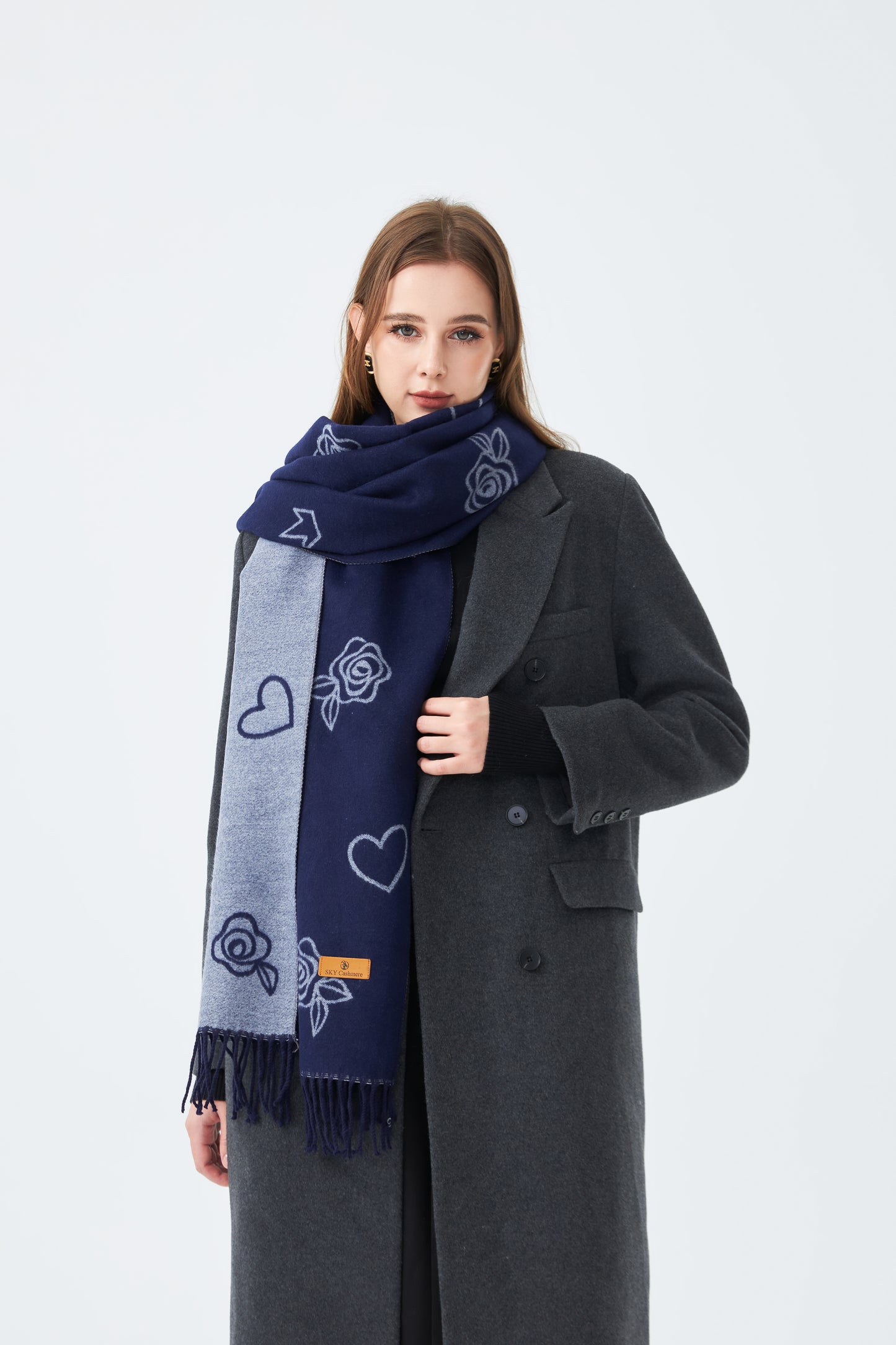 Winter Stole with Rose