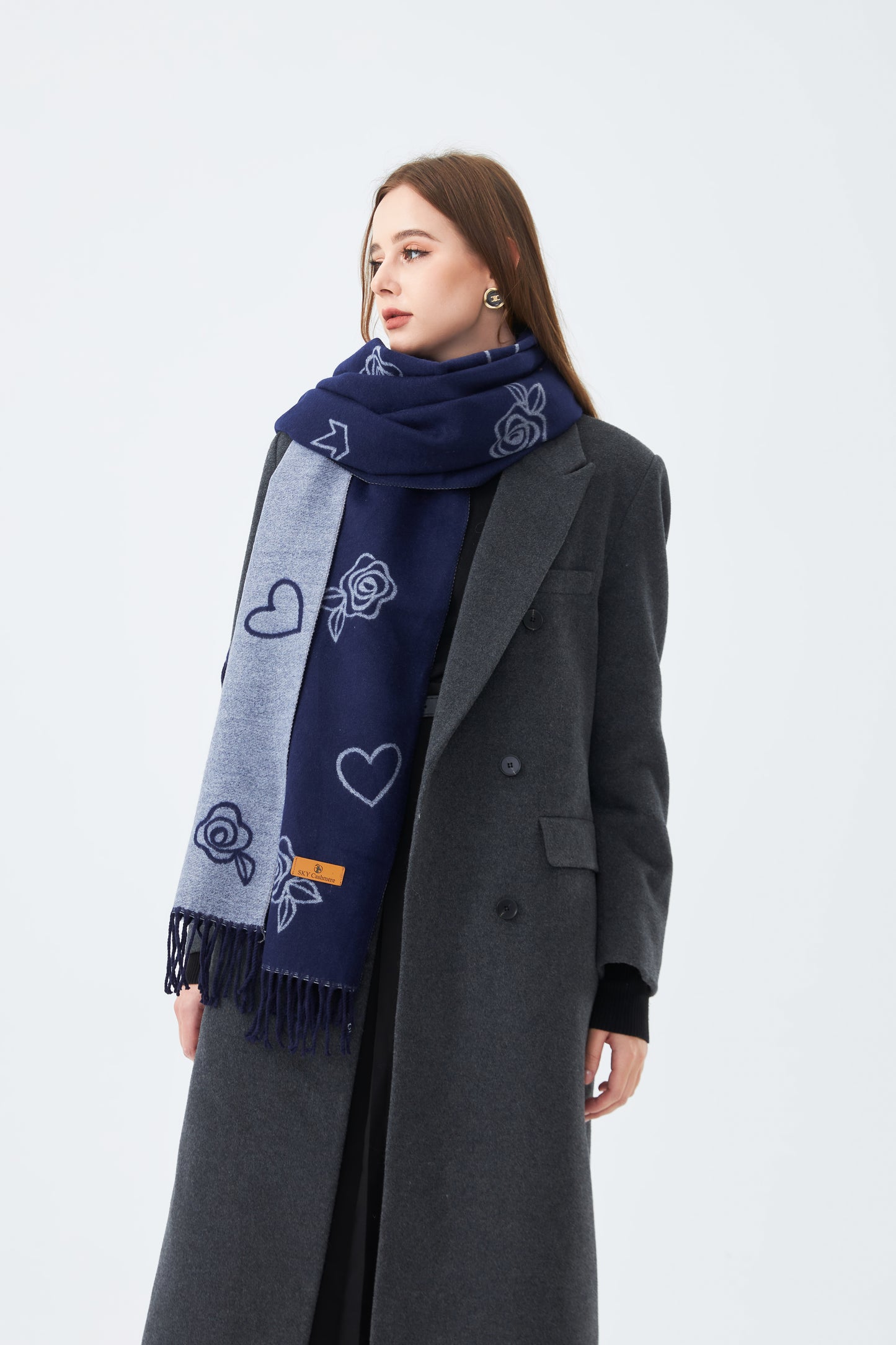 Winter Stole with Rose