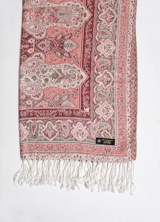 Winter Handmade Indian Cultural Pure Wool Shawl For Festival Multi Color P09