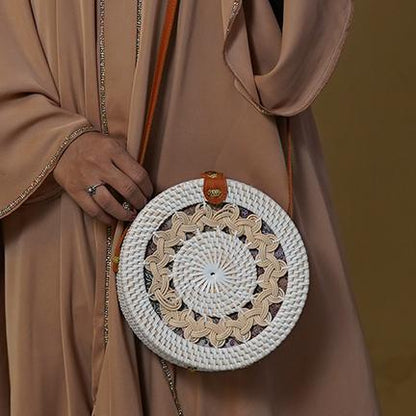 Natural Sophistication: Rattan Bag For Women by Sky Cashmere Bag 04