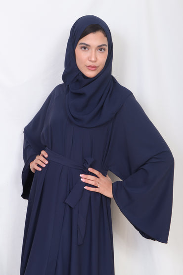 Elegant Blue Abaya for Women - Muslim Fashion C1