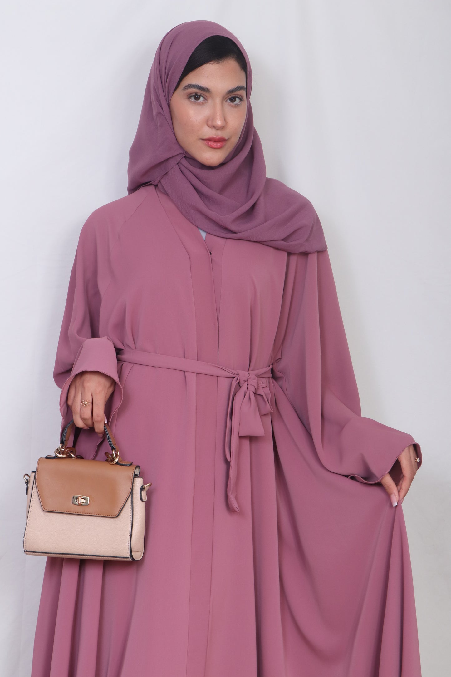 Muslim Fashion Pinkish Abaya Nida C2 - Women's Islamic Clothing