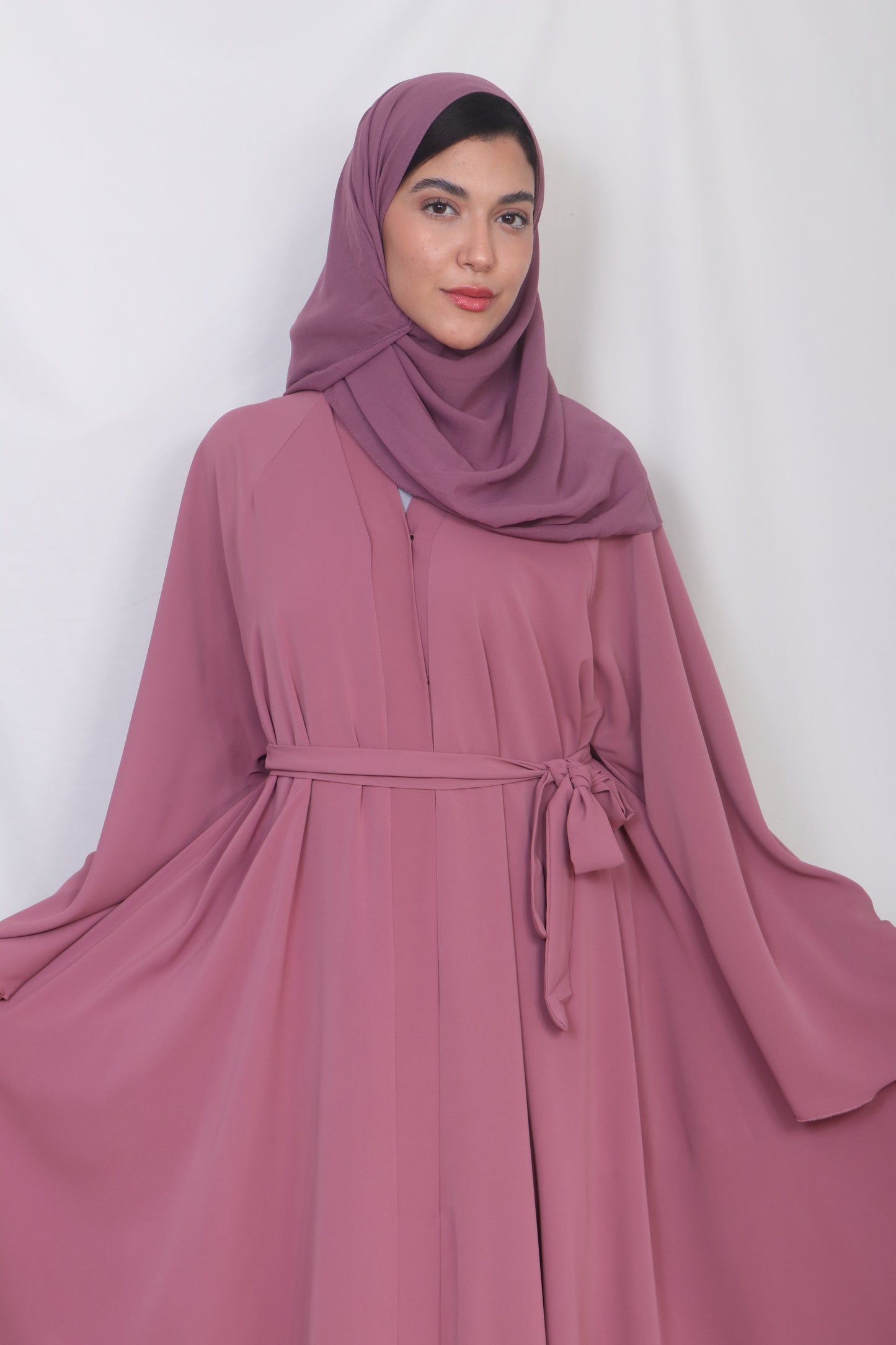 Muslim Fashion Pinkish Abaya Nida C2 - Women's Islamic Clothing