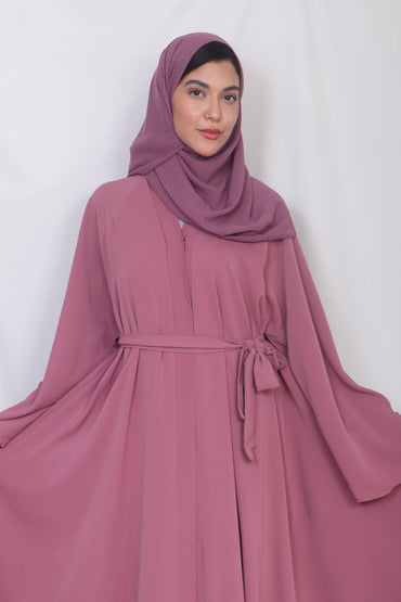 Muslim Fashion Pinkish Abaya Nida C2 - Women's Islamic Clothing