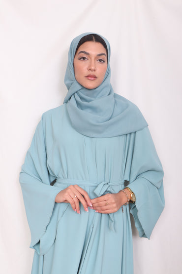 Muslim Fashion Abaya Light Blue C4 - Women's Islamic Clothing