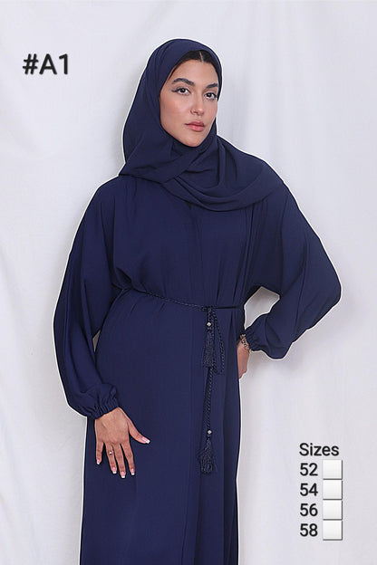 Nida Blue Abaya A1