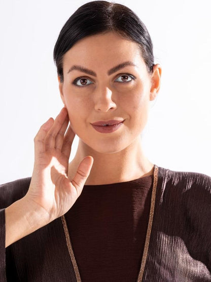 Pleated Texture Abaya SKY Cashmere D3