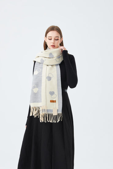 Winter Stole with Hearts
