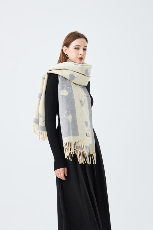 Winter Stole with Hearts