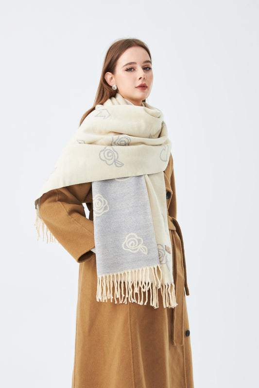 Winter Stole with Rose