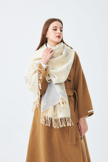 Winter Stole with Rose