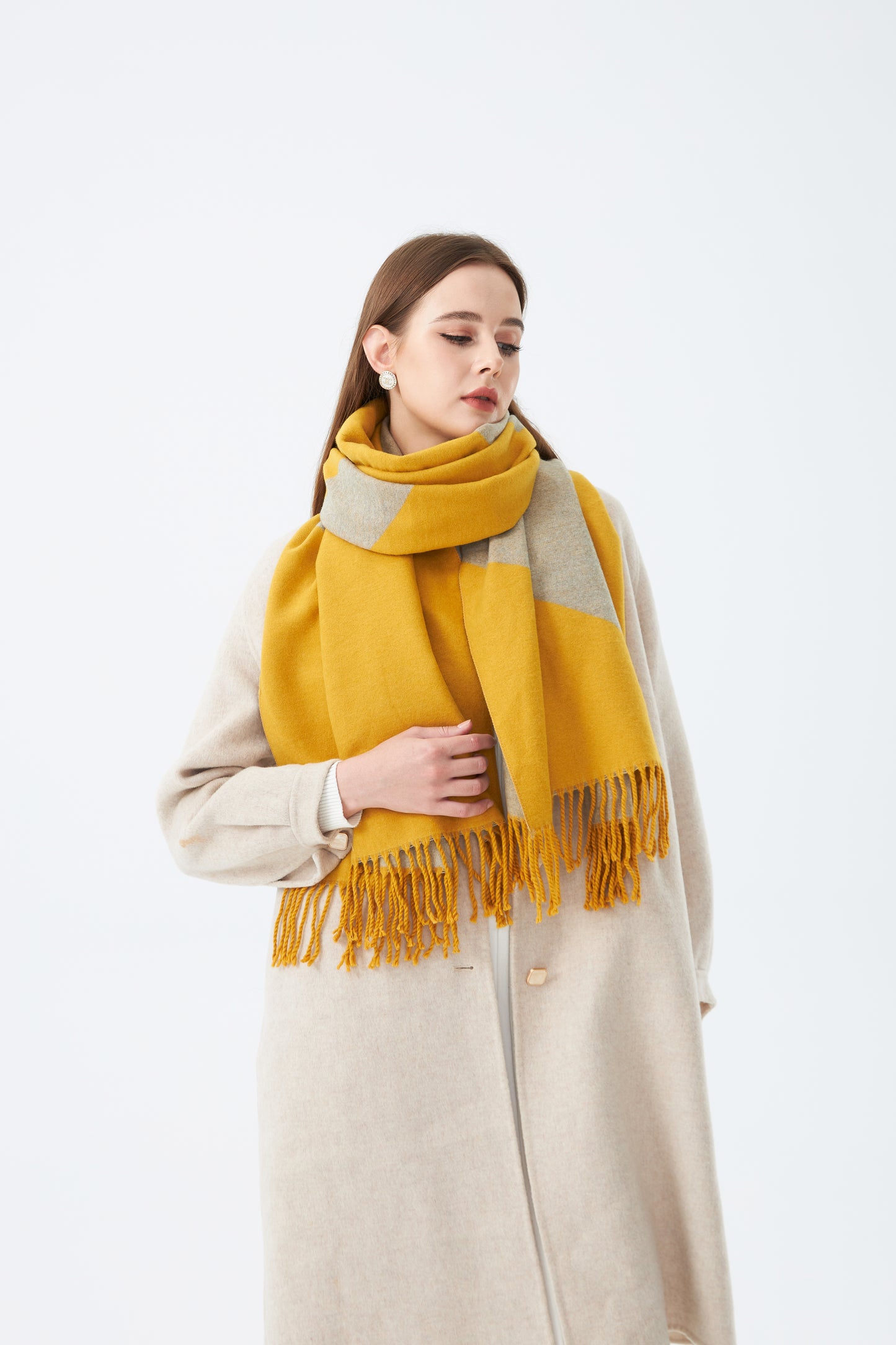 Two Tone Winter Stole for Women