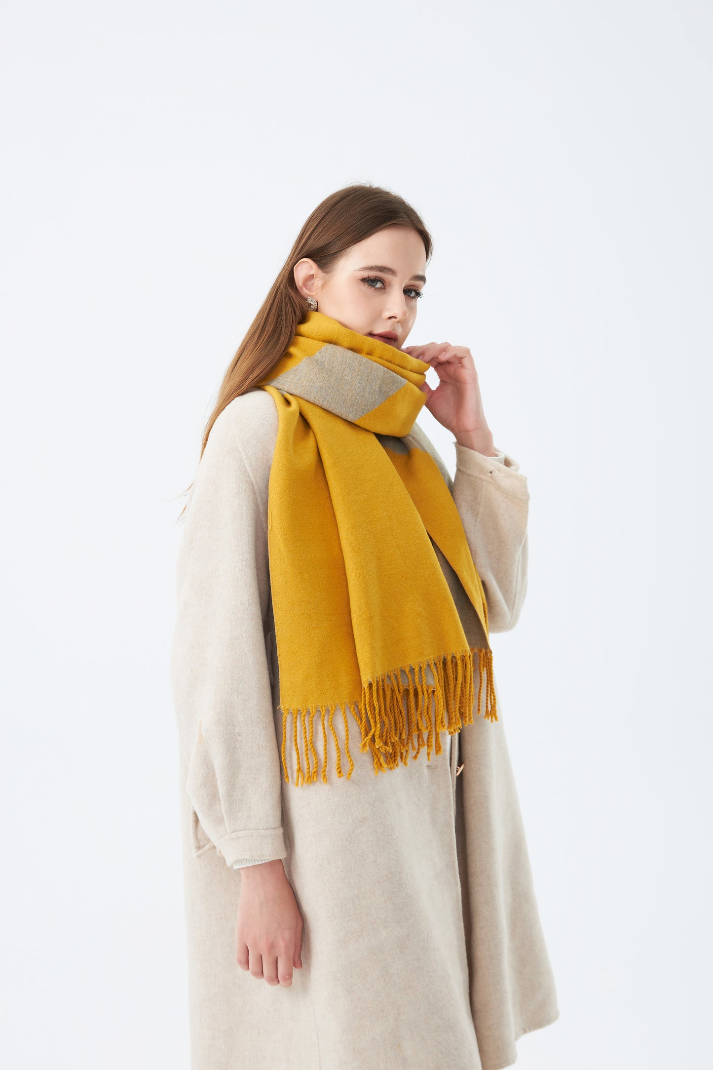 Two Tone Winter Stole for Women