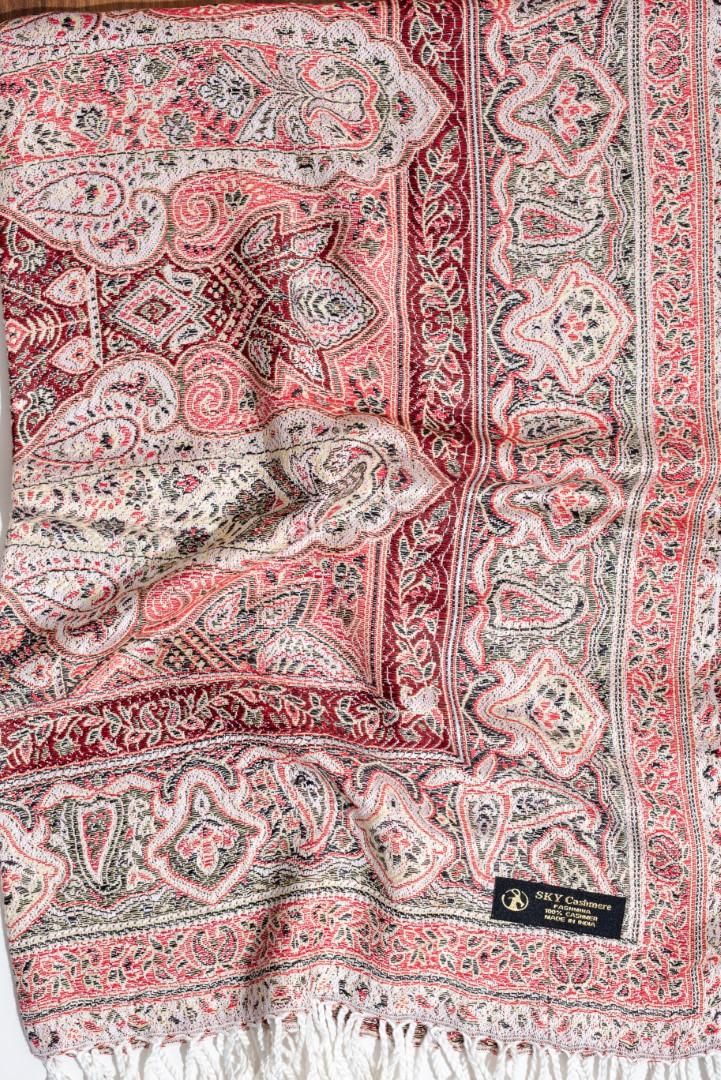 Winter Handmade Indian Cultural Pure Wool Shawl For Festival Multi Color P09