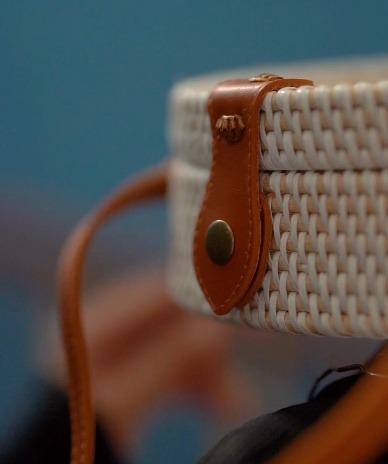 Nature's Elegance: Rattan Bag for Women by Sky Cashmere Bag 02