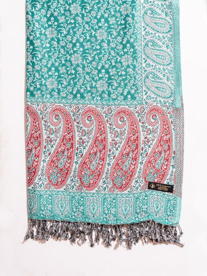 Women's Designer Jamwar Embroidery Pure Wool Shawls P06